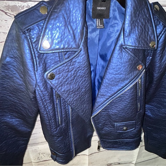 Forever 21 Blue Jacket - Picture 6 of 9